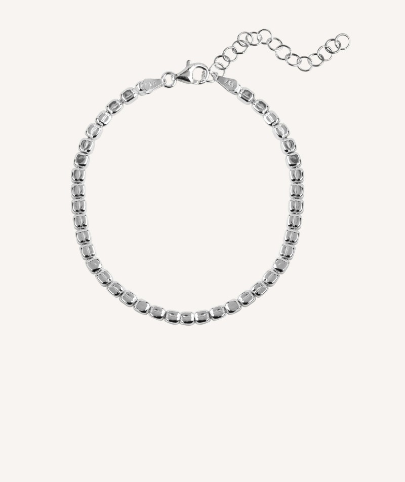 Pulsera eslabones de cuadrados