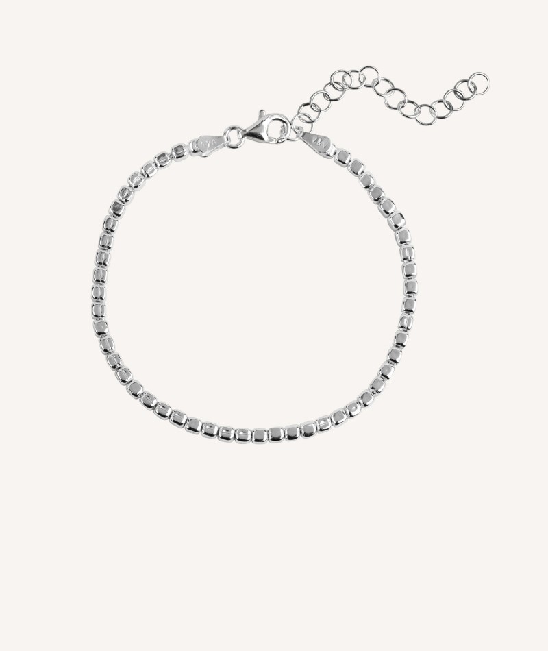 Pulsera mini eslabones de cuadrados