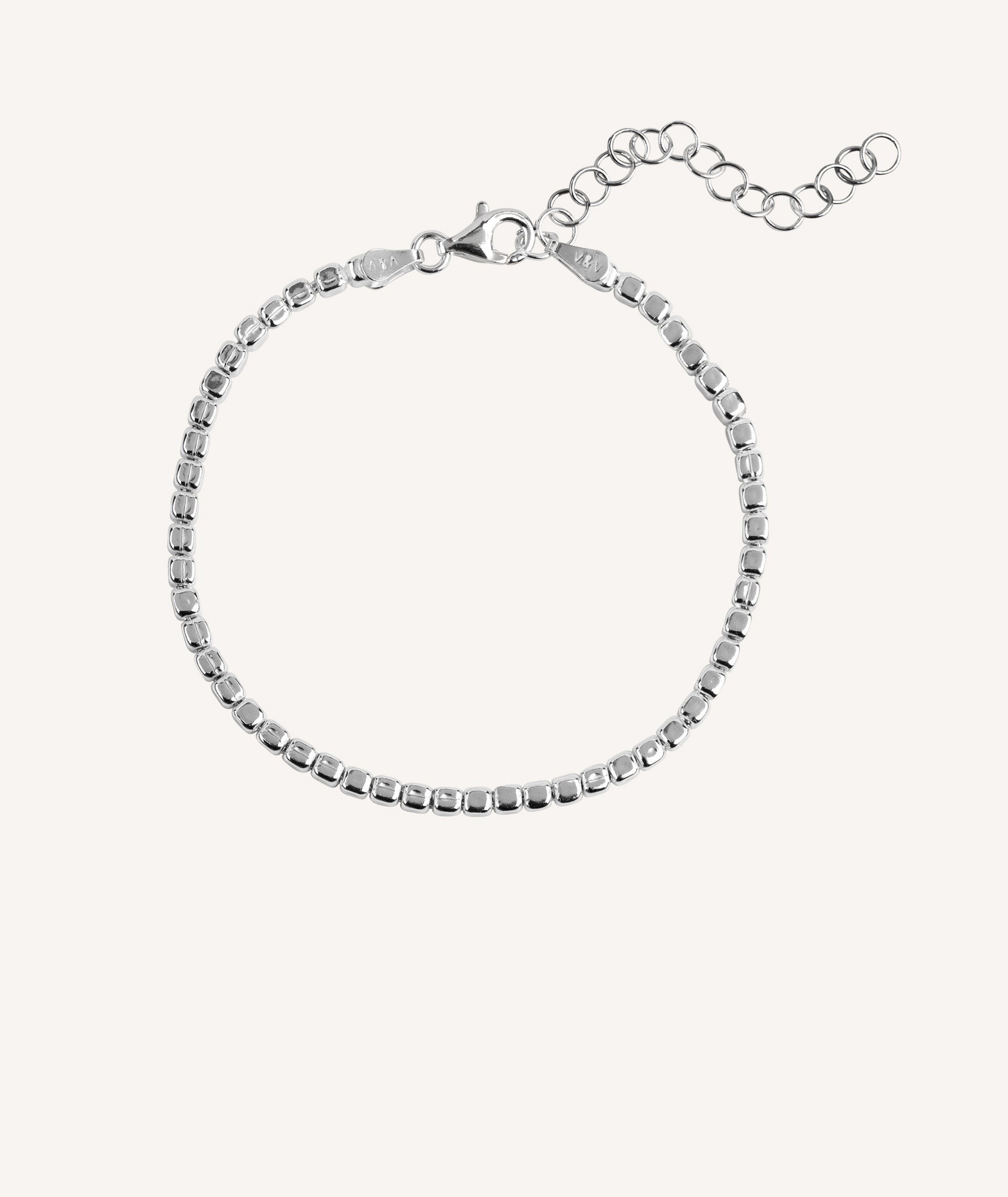 Pulsera mini eslabones de cuadrados