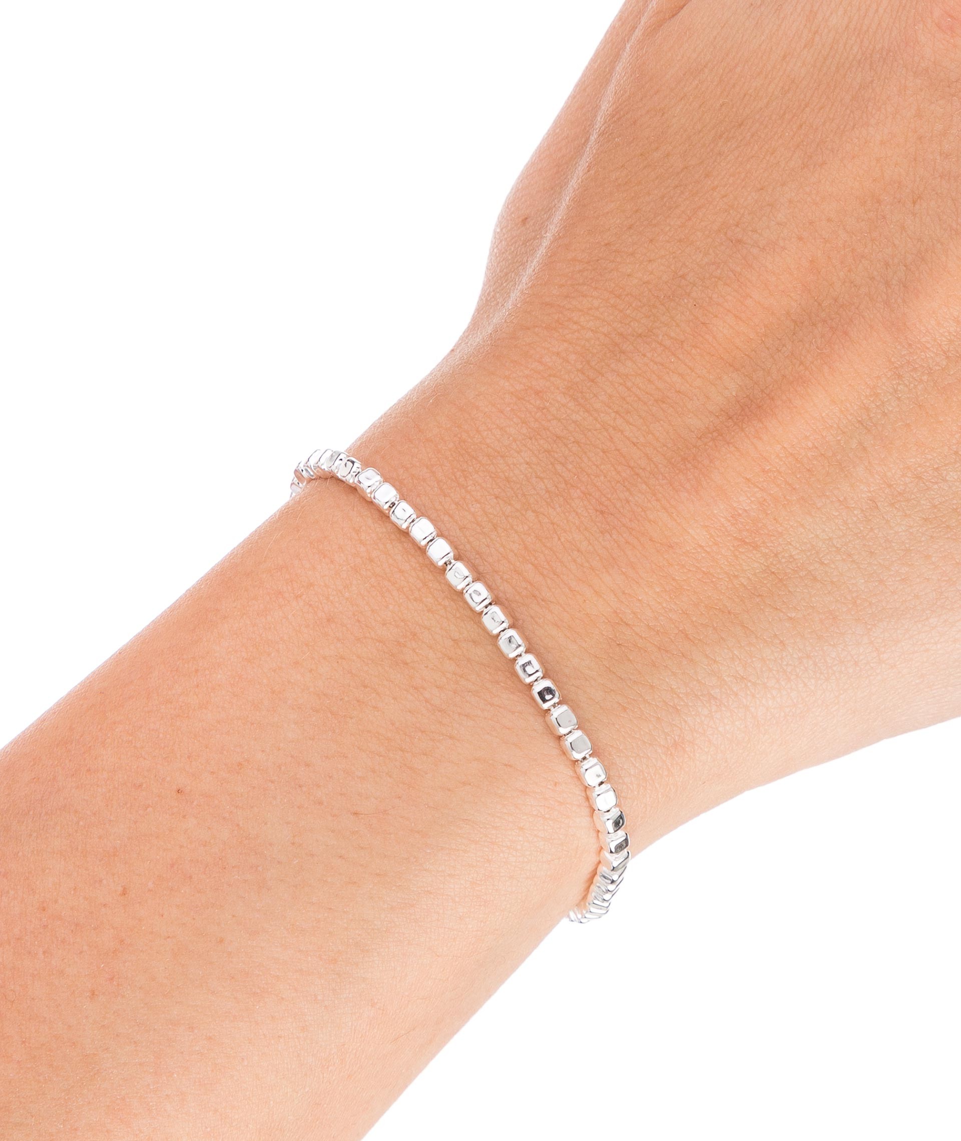 Pulsera mini eslabones de cuadrados