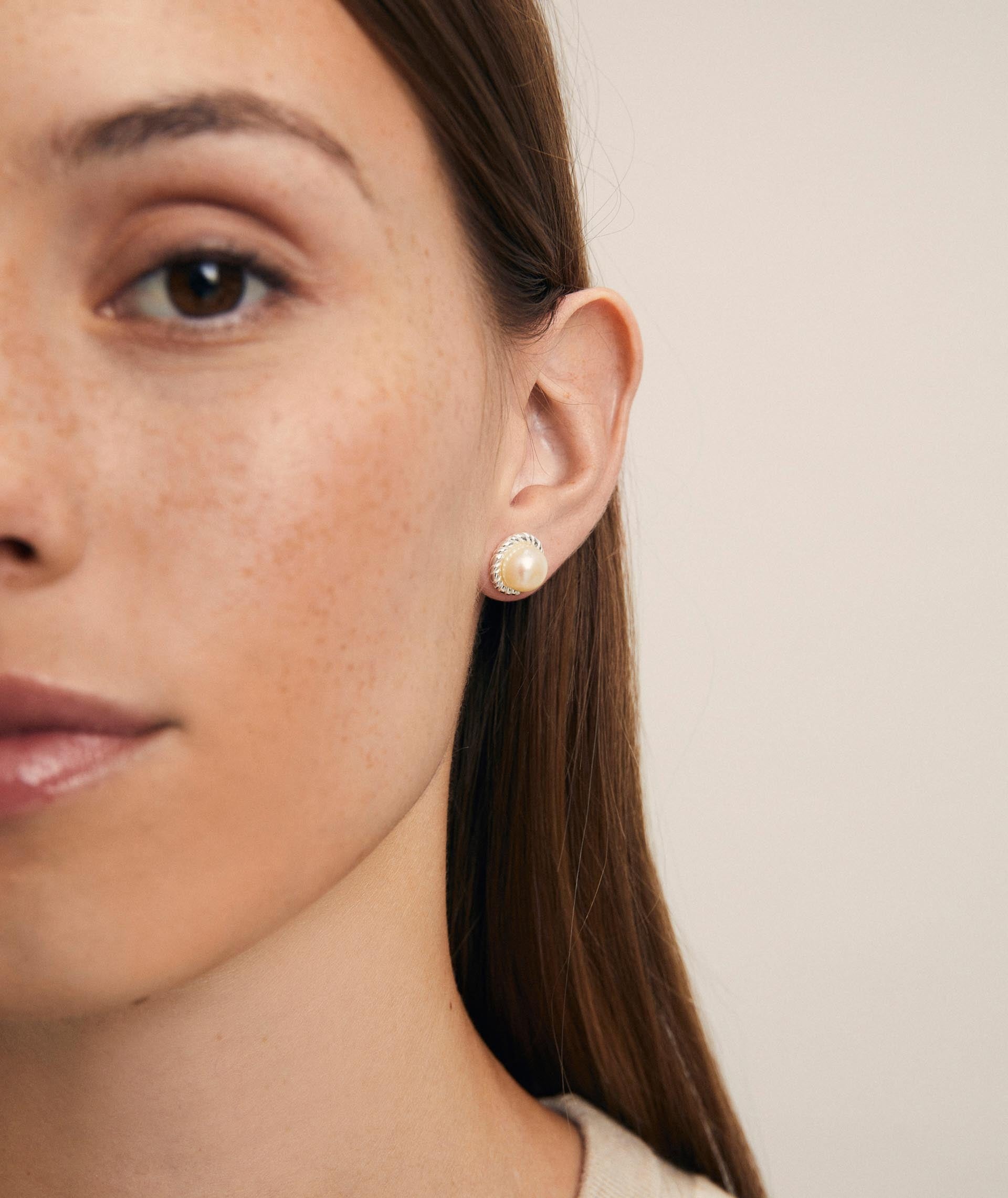 Pendientes circonitas y perla cultivada