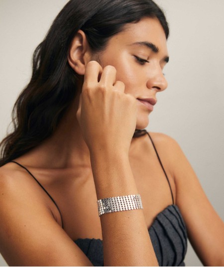 Bracelet Madonna silver plated mesh