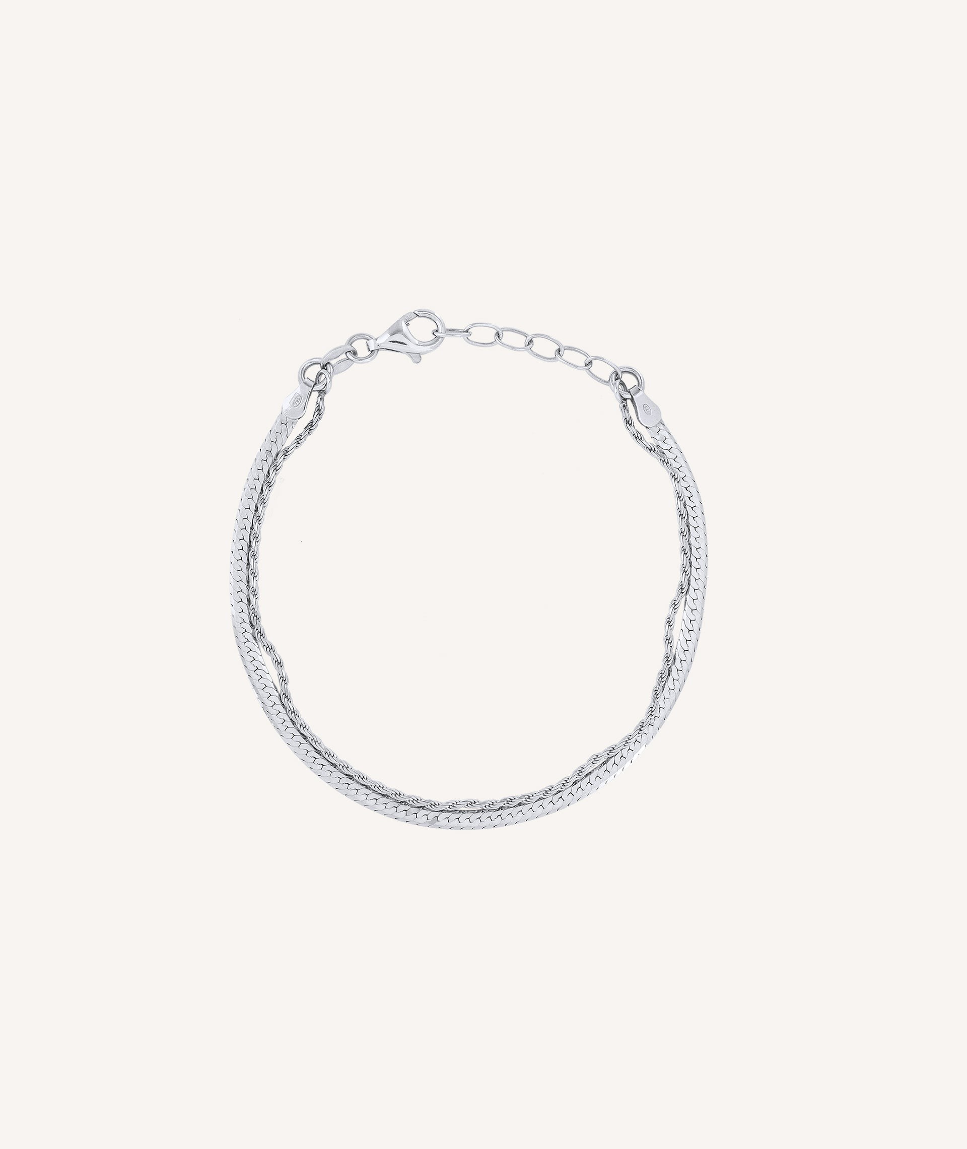 Bracelet Sweetest silver 925 double chain