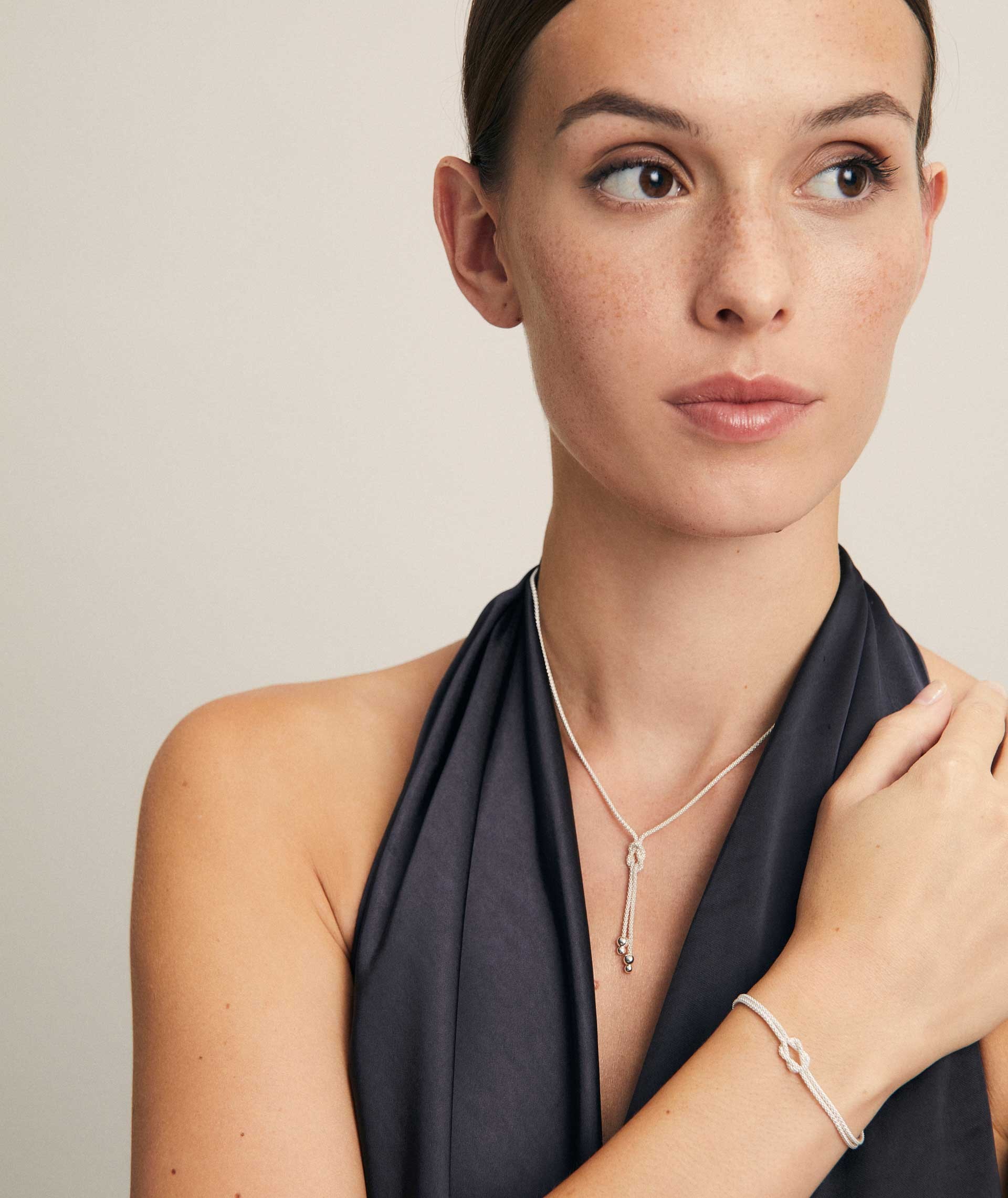 Look Lazos eternos silver 925 bracelet and necklace