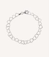 Pulsera Amore colección Clásicos Plata de Ley 925 corazones
