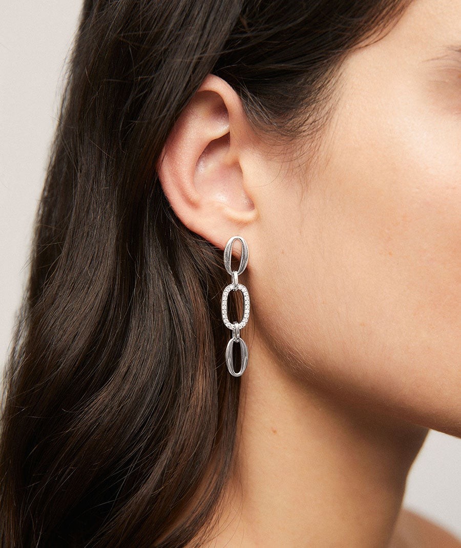 Earrings Cher with zirconia