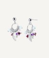 Earrings Fosquet collection Esenciales Silver plated Aro Natural stones