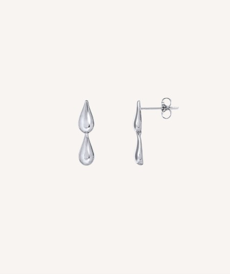 Earrings Drop Silver plated