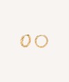Pendientes Babe colección Esenciales Chapado Oro 18 Kt aro corazón