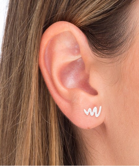 Individual Earring Zigzag