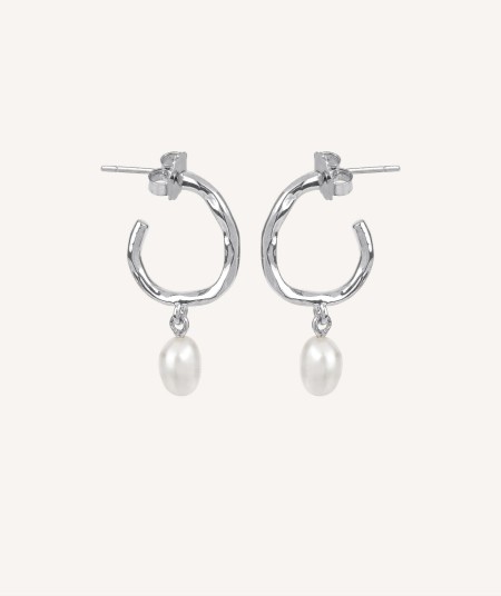 Earrings Hoop Pearl