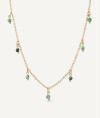 Necklace Sunny with Natural Green Stones