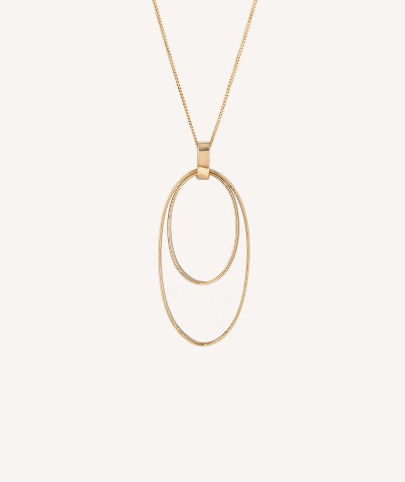 Colgante Donna aro ovalado liso