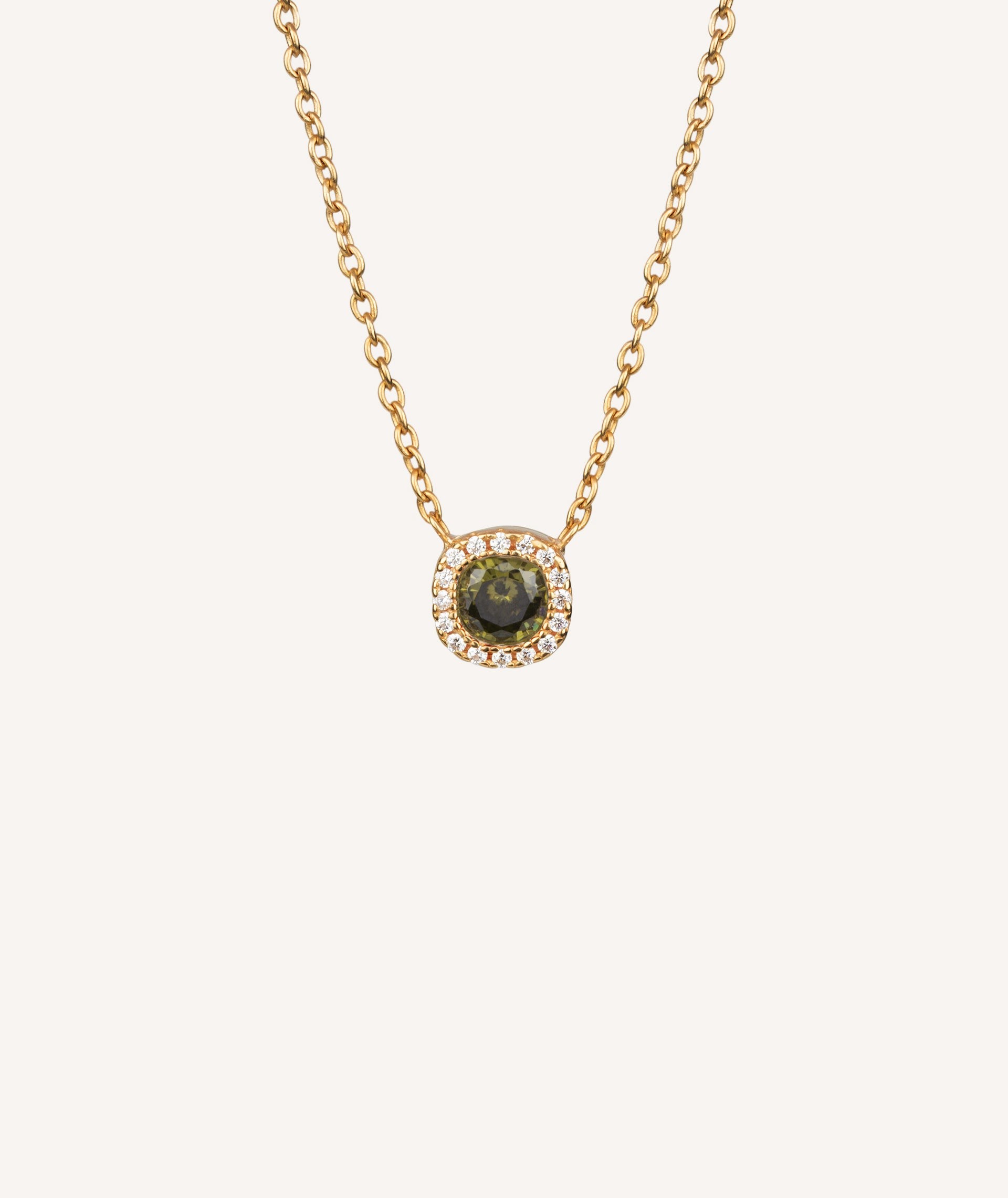 Collar circonitas peridot