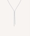 Necklace Bonnie silver plated strips with circumlides