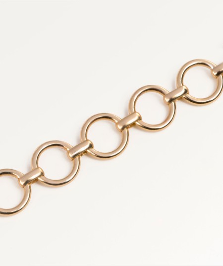 Collar Lea eslabones lisos circulares