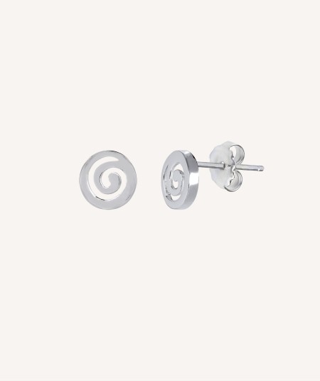 Pendientes espiral redondo
