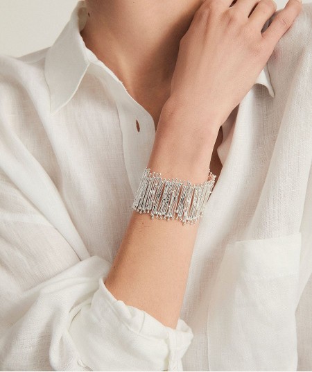 Bracelet Redosa collection Esenciales Silver plated strips