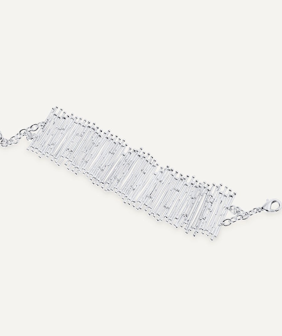 Bracelet Redosa collection Esenciales Silver plated strips