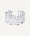Pulsera tiras Redosa chapado Plata de primera Ley 