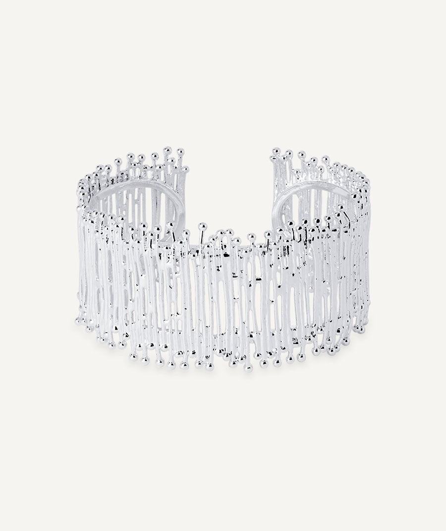 Pulsera tiras Redosa chapado Plata de primera Ley 