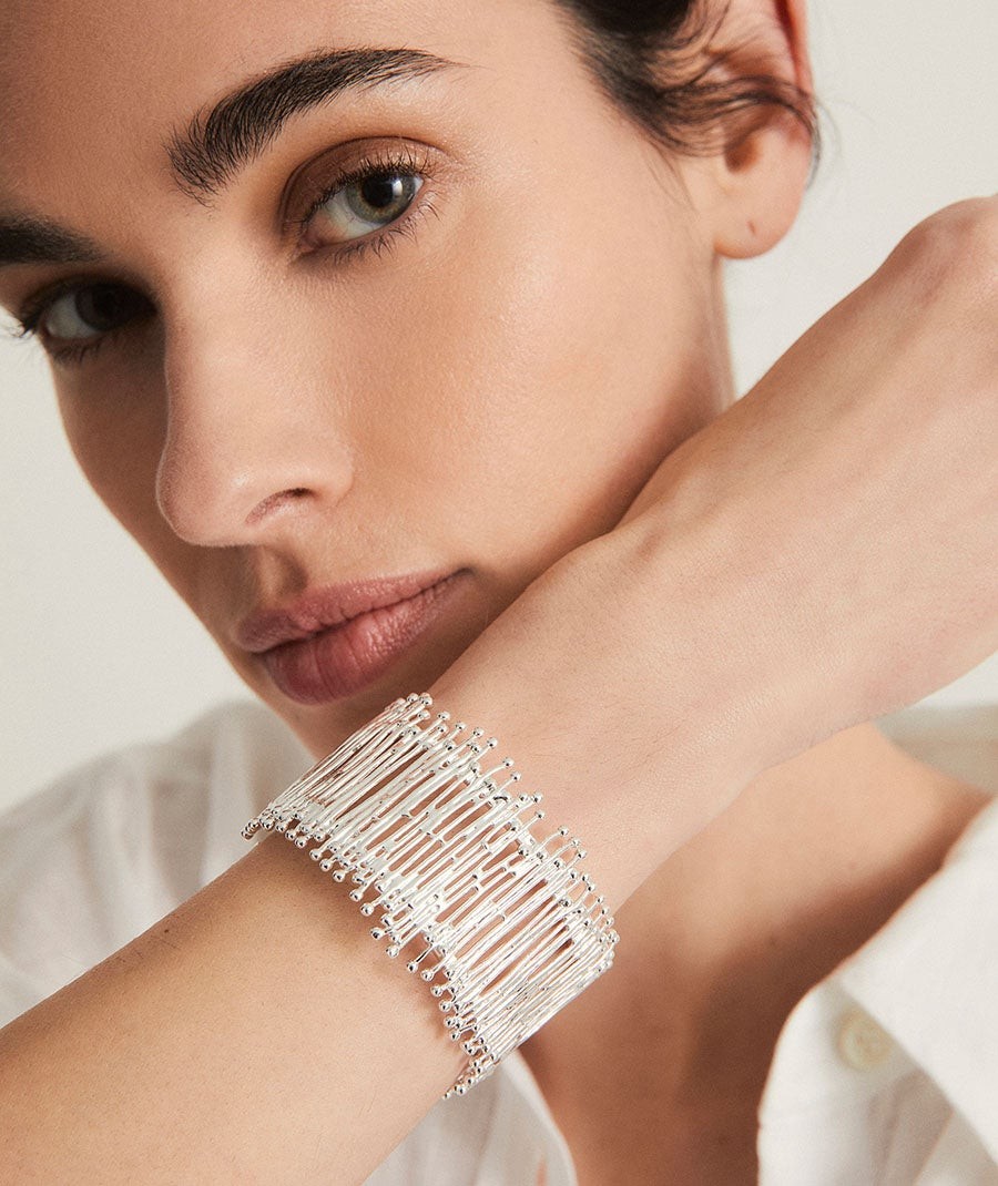 Bracelet Redosa collection Esenciales Silver plated strips