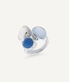 Anillo Bahia piedras naturales azul