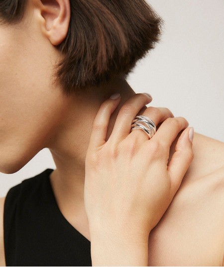 Anillo Tiras Circonitas