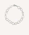 Pulsera eslabones con perlas cultivadas