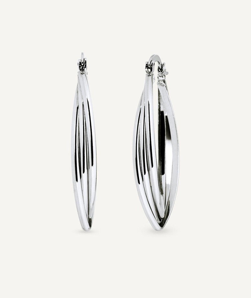 Earrings triple oval hoop Remi