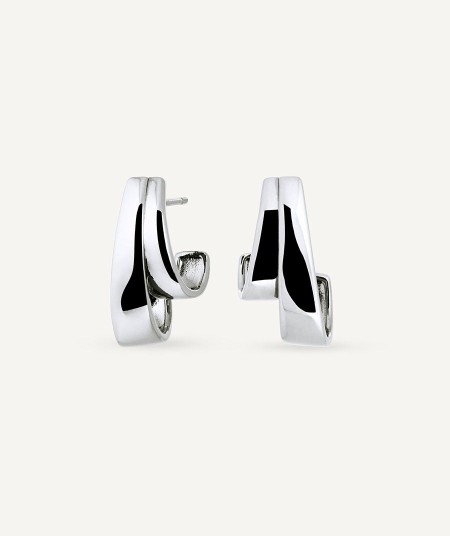Earrings double mini hoop Anna