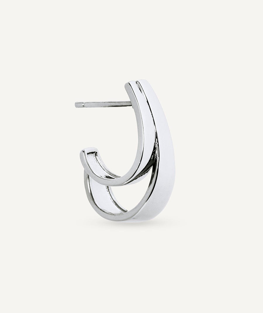 Earrings double mini hoop Anna