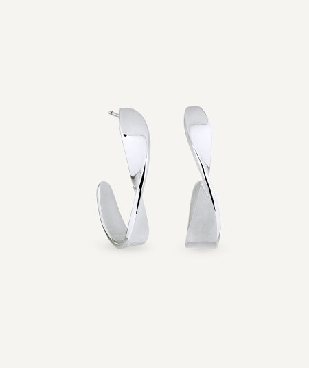 Earrings irregular hoop 6mm Barbara