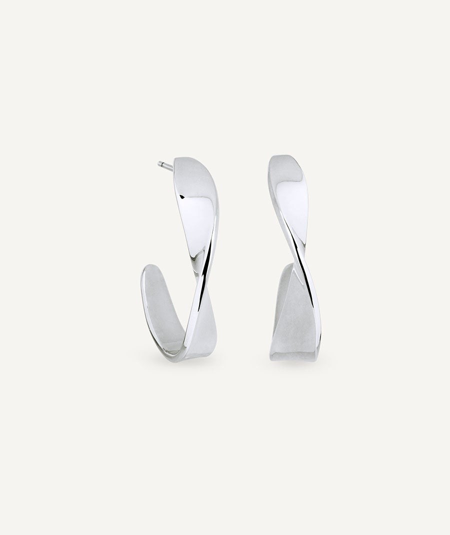 Earrings irregular hoop 6mm Barbara