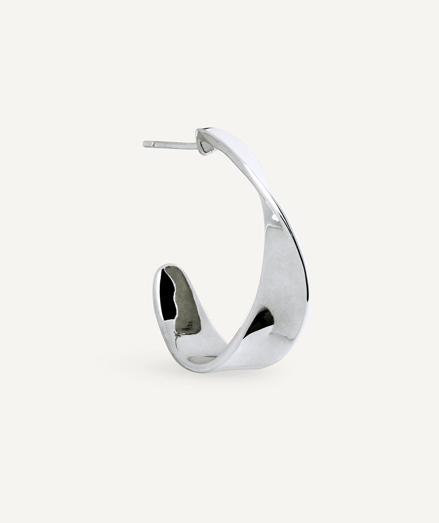 Earrings irregular hoop 6mm Barbara