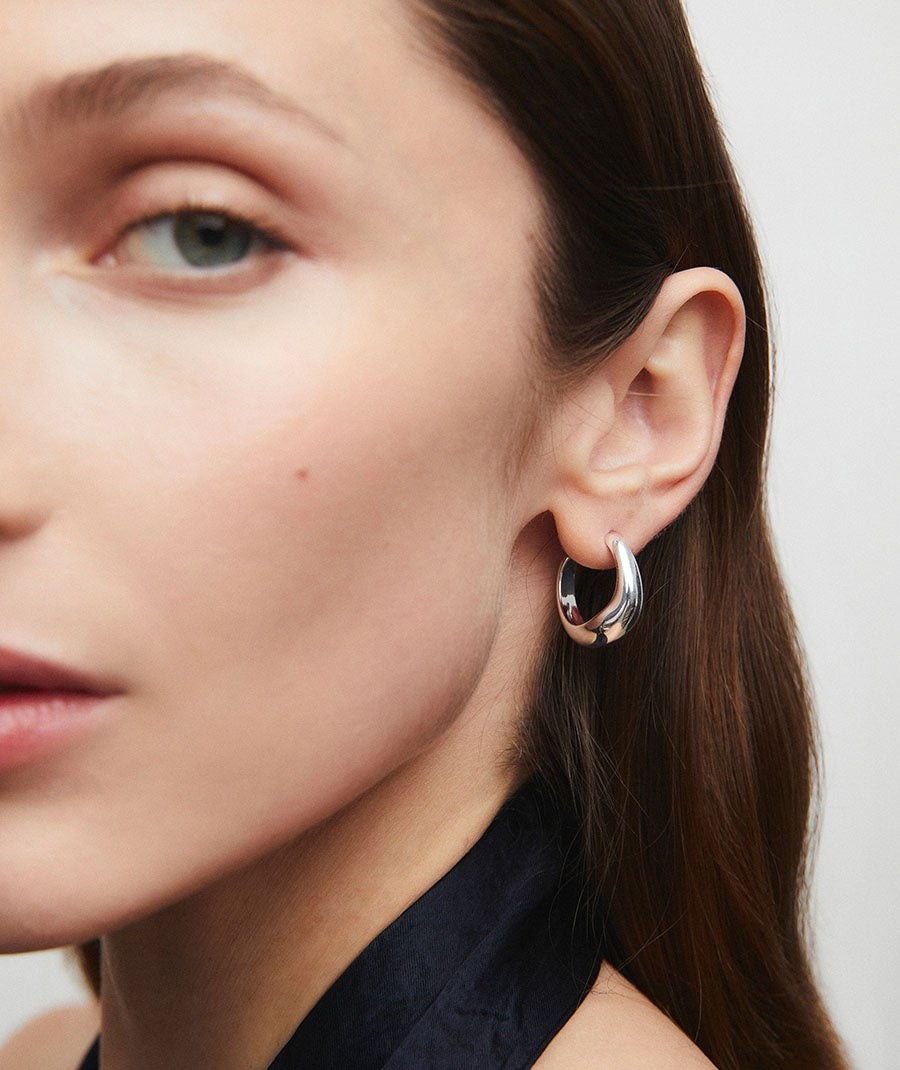 Earrings oval hoop 8,65mm Lauren