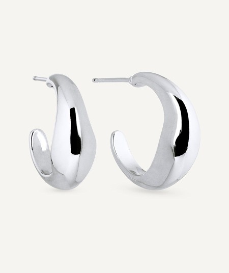 Earrings oval hoop 8,65mm Lauren