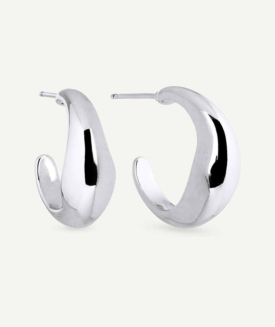 Earrings oval hoop 8,65mm Lauren
