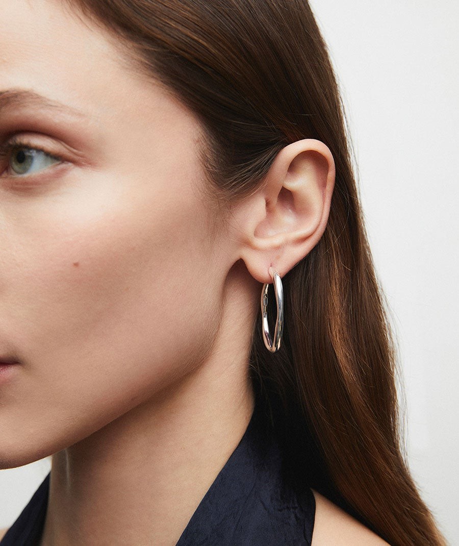 Earrings irregular hoop Alba