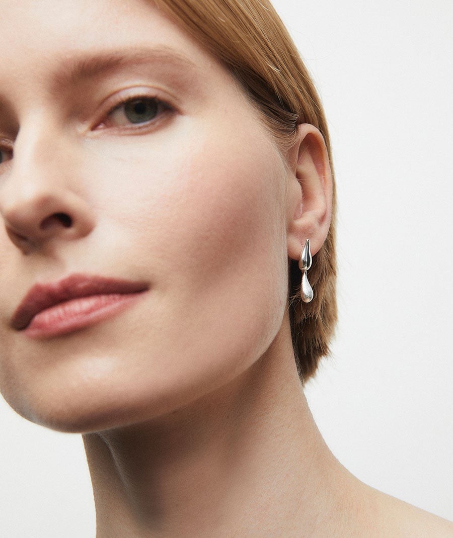 Earrings long Drop Dual Bold