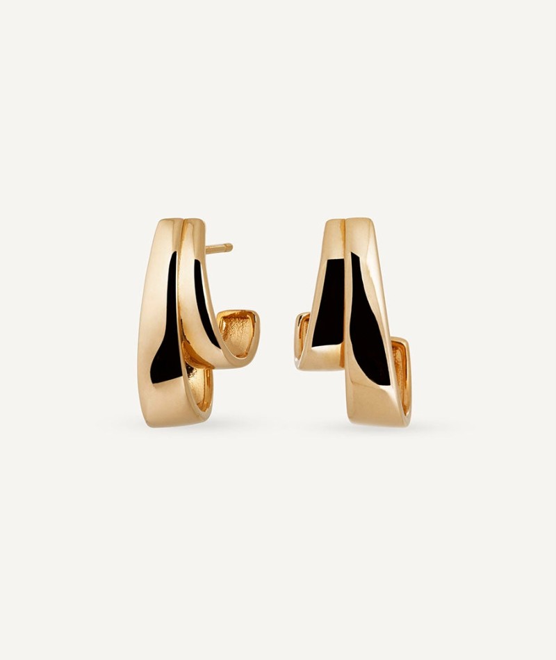 Earrings double mini hoop Anna