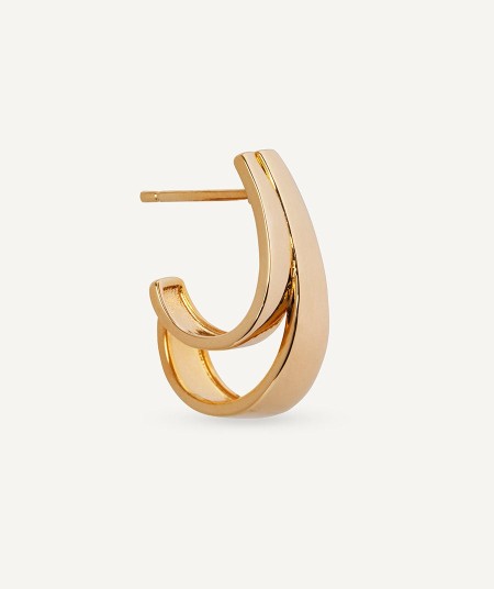 Earrings double mini hoop Anna