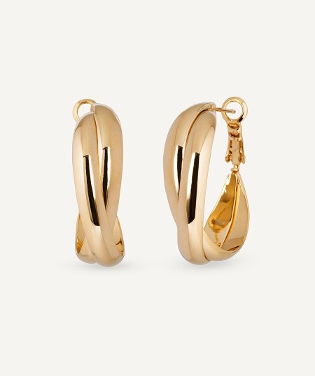 Earrings Double intertwined hoop Hilma