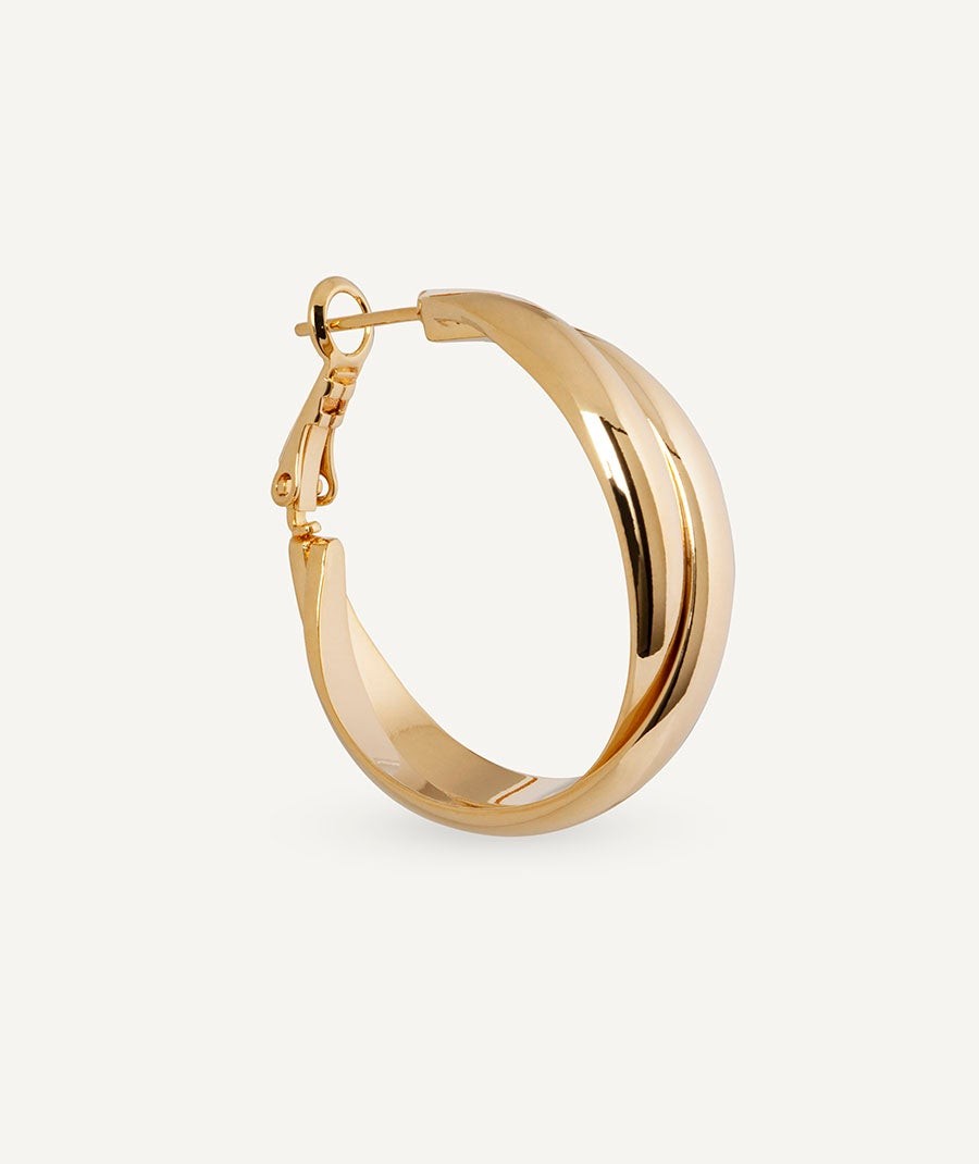 Earrings Double intertwined hoop Hilma