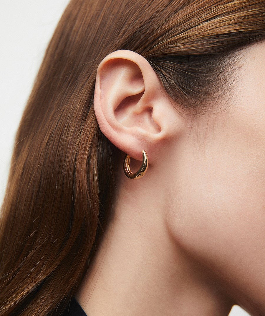 Earrings round hoop 4mm Sarah