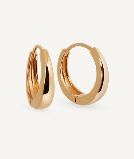 Earrings round hoop 4mm Sarah