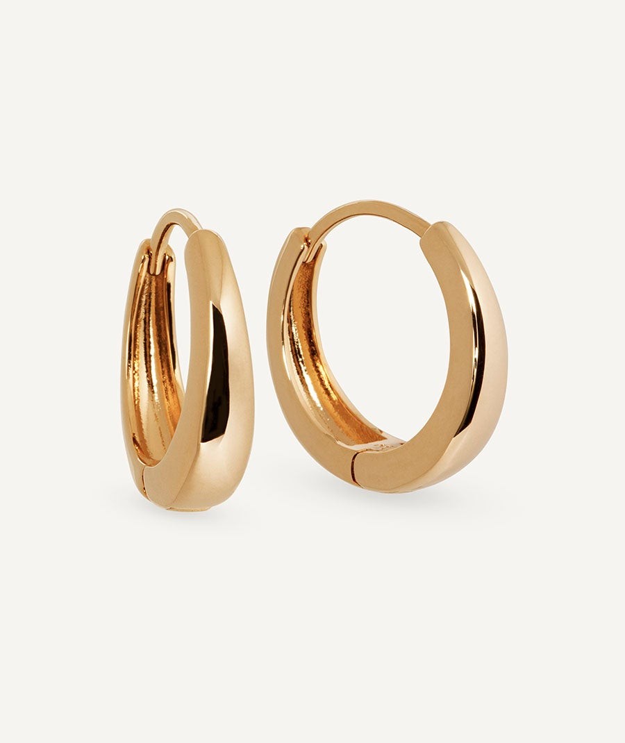 Earrings round hoop 4mm Sarah