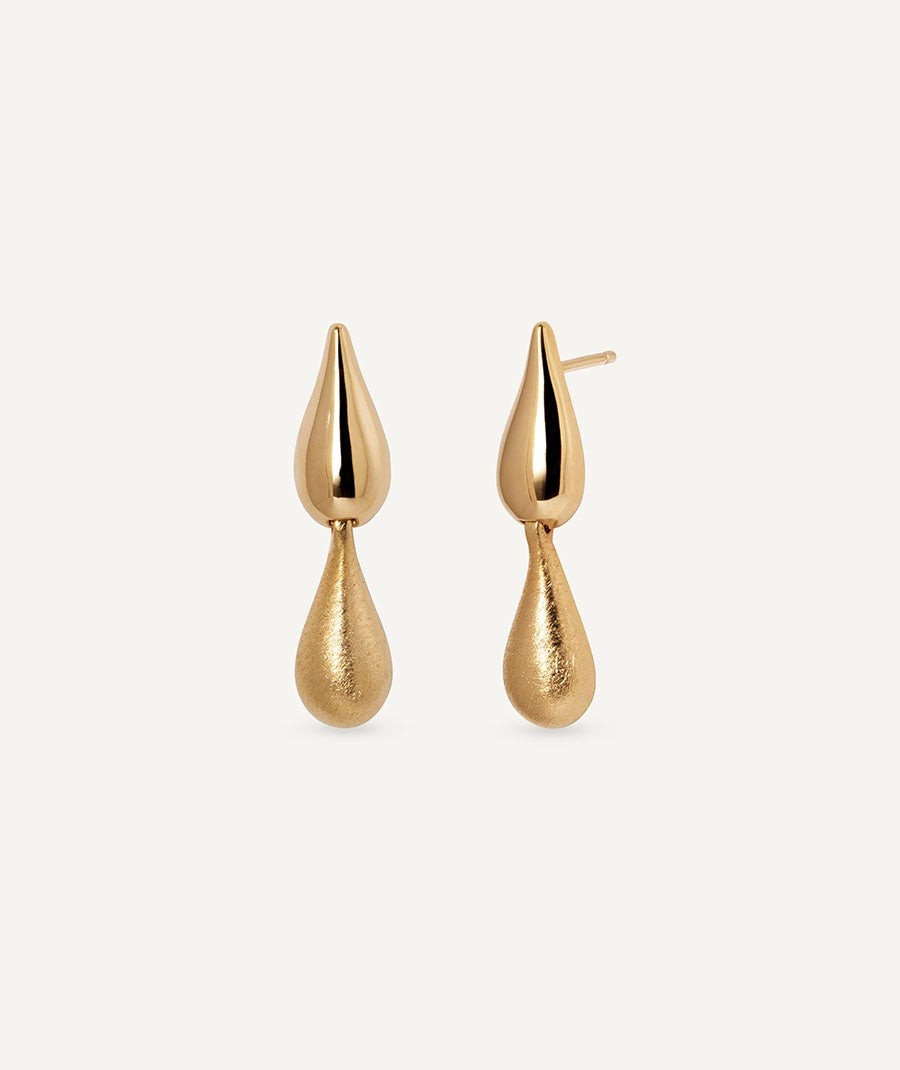 Earrings long Drop Dual Bold