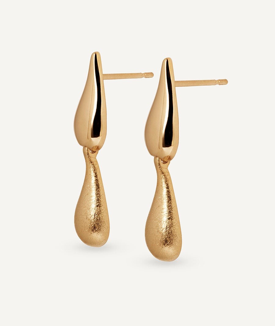 Earrings long Drop Dual Bold