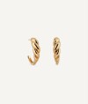 Earrings Half-moon 4,60mm Relief